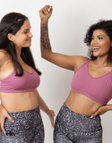 SerenityFlex Sports Bra - Dusty Magenta