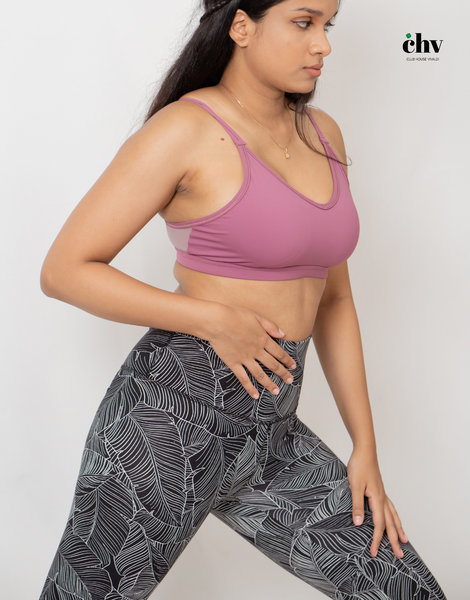 SerenityFlex Sports Bra - Dusty Magenta