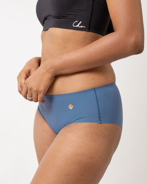 Cerulean Blue - Raw cut Seamless Full Brief