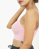 Punch Pink - Scoop Neck Adjustable Strap Bra