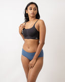 Cerulean Blue - Raw cut Seamless Full Brief