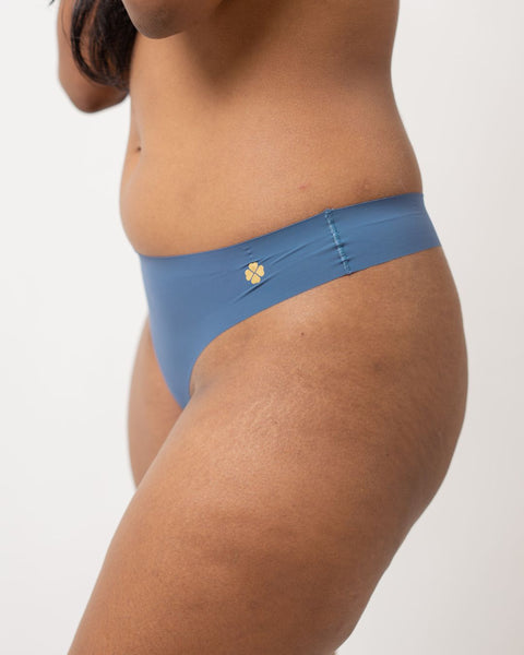 Cerulean Blue - Second Skin Raw Cut Thong