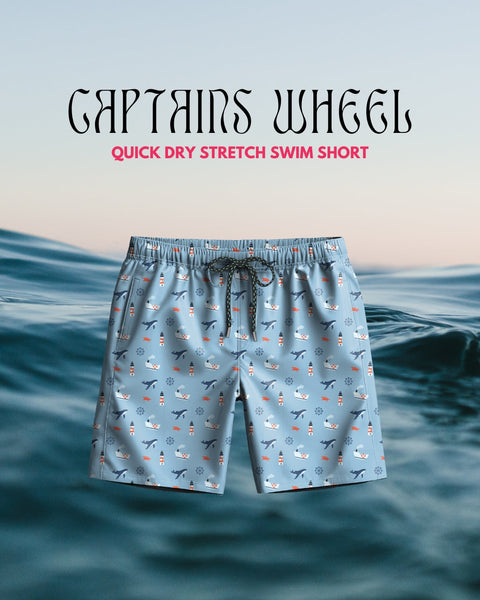 Captain's Wheel Quick Dry Swim Short