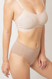 Taupe - Raw cut Seamless Full Brief